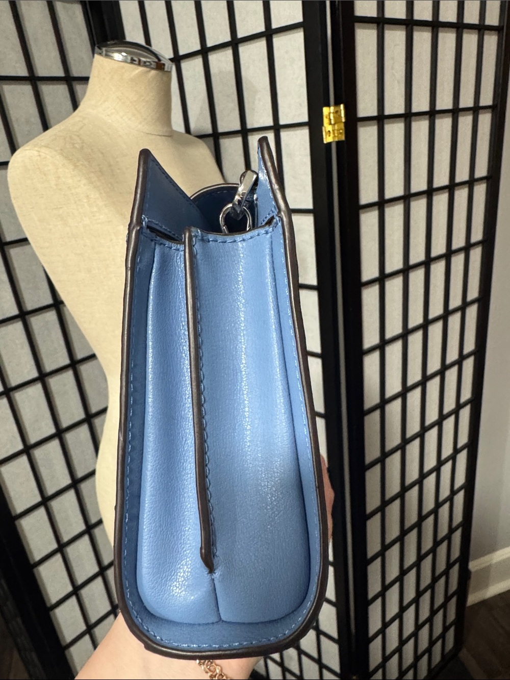 MICHAEL KORS MOTT clutch crossbody FRENCH BLUE - Picture 5 of 12